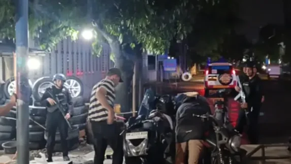 Patroli Humanis Brimob Sumut Sapa Kota Medan, Malam Aman Warga Nyaman