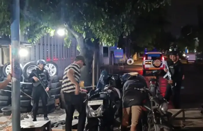 Patroli Humanis Brimob Sumut Sapa Kota Medan, Malam Aman Warga Nyaman