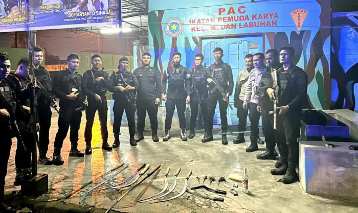 Patroli Skala Besar Brimob Polda Sumut Sisir Belawan