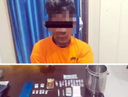 Pengedar Sabu di Karo Ditangkap, Polisi Sita Timbangan dan 7 Paket Narkoba
