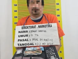 Pengedar Sabu di Medan Barat Diciduk Saat Layani Pembeli, Polisi Sita 4 Paket