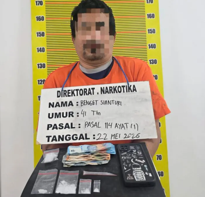Pengedar Sabu di Medan Barat Diciduk Saat Layani Pembeli, Polisi Sita 4 Paket