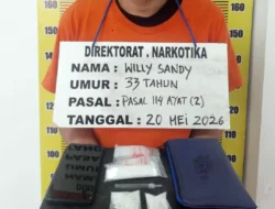 Pengedar Sabu di Tanjung Morawa Diciduk Saat Siapkan Pesanan, 10 Gram Barang Bukti Disita