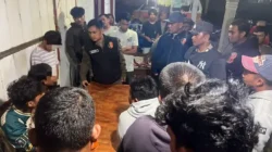 Personel Gabungan Polres Karo Sigap Redam Tawuran Antarpemuda di Kineppen