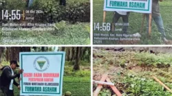 Plang Milik Forwaka Asahan Dirusak Orang Tak Dikenal, Pengurus Lapor Polisi