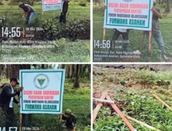 Plang Milik Forwaka Asahan Dirusak Orang Tak Dikenal, Pengurus Lapor Polisi