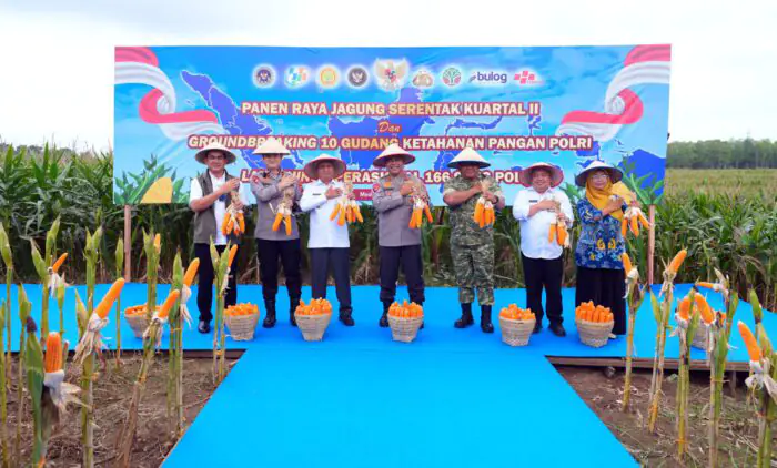 Polda Sumut Ikuti Panen Raya Jagung Serentak Polri Bersama Presiden Prabowo