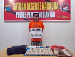 Polres Pematangsiantar Amankan Warga Gang Pulut Putih Pemilik Ganja