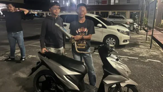Polres Pematangsiantar Laksanakan KRYD, Tiga Sepedamotor Knalpot Brong Diamankan