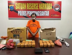 Polres Pematangsiantar Ungkap Peredaran Ganja 7 Kg, Satu Tersangka Ditangkap
