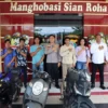 Polres Tapteng Kembalikan 3 Unit Sepeda Motor Hasil Pengungkapan Curanmor ke Pemiliknya