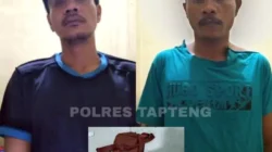 Polres Tapteng Ringkus Dua Pelaku Jambret di Desa Aek Horsik