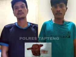 Polres Tapteng Ringkus Dua Pelaku Jambret di Desa Aek Horsik
