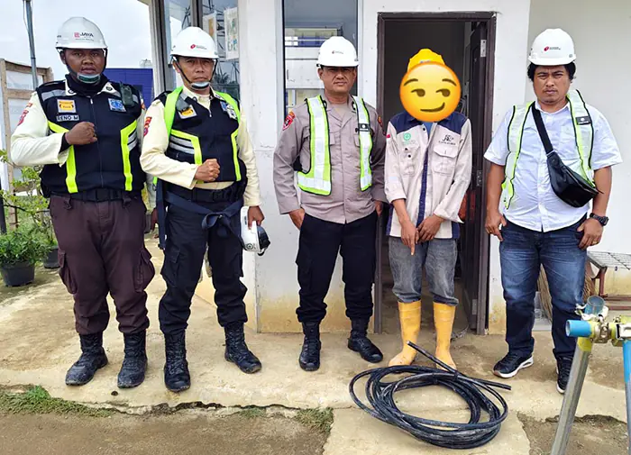 Polsek Bosar Maligas Tuntaskan Kasus Pencurian Kabel di Kawasan Industri Sei Mangkei