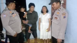 Polsek Siantar Marihat Pertemukan Anak 6 Tahun Terpisah dengan Orangtuanya di Jalan Durian