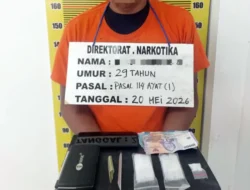 Sabu Siap Edar Digagalkan di Tanjung Morawa, Pengedar Diciduk Polisi Saat Hendak Transaksi