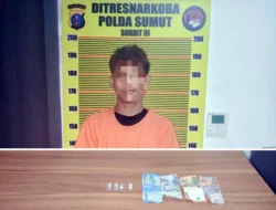 Transaksi Sabu di Pinggir Jalan Digagalkan, Ditresnarkoba Polda Sumut Bekuk Pemuda di Deliserdang