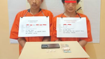 Sikat Pengedar Sabu di Sorkam Barat, Sat Resnarkoba Polres Tapteng Amankan Dua Pria