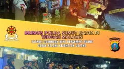 Brimob Polda Sumut Patroli Gabungan KRYD Malam untuk Persempit Ruang Gerak Pelaku Kejahatan Jalanan