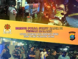 Brimob Polda Sumut Patroli Gabungan KRYD Malam untuk Persempit Ruang Gerak Pelaku Kejahatan Jalanan