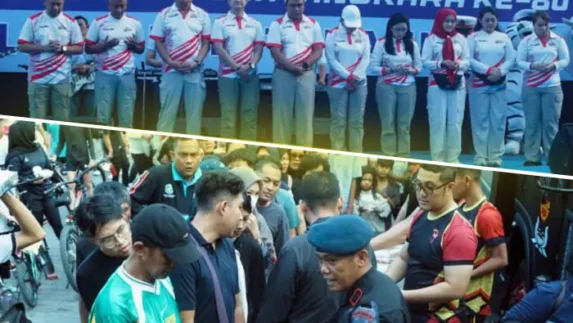 Brimob Sumut Bagikan 1000 Porsi Makan Gratis