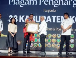 Bupati Baharuddin Siagian Raih Penghargaan Kementerian Hukum RI atas Komitmen Pelayanan Hukum di Batu Bara