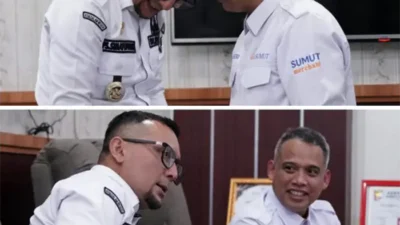 Bupati Labusel Terima Silaturahmi Dirut Bank Sumut, Perkuat Sinergi Pembangunan Daerah