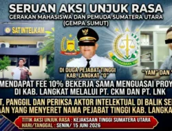 GEMPA SUMUT Gelar Aksi, Dugaan Pejabat Tinggi Langkat Kuasai Proyek Bersama PT LNK dan PT CKM