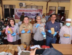 Polres Pematangsiantar Gelar Pemusnahan Barang Bukti Narkotika