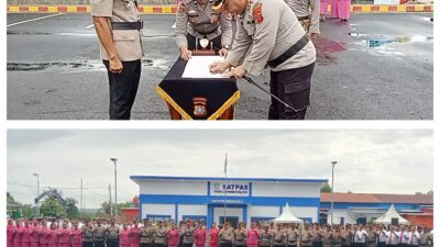 Polres Labusel Gelar Upacara Sertijab Kasat Reskrim dan Pelantikan Kasikum