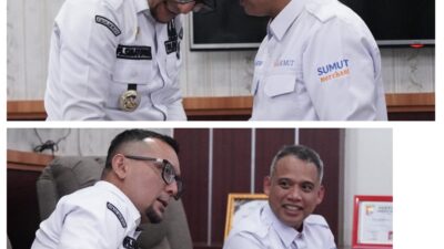 Bupati Labusel Terima Silaturahmi Dirut Bank Sumut, Perkuat Sinergi Pembangunan Daerah