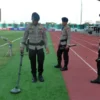 Jelang Laga Filipina Vs Australia, Gegana Brimob Polda Sumut Sterilisasi Stadion Madya