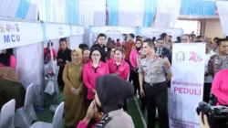 Kapolres Langkat Dukung Sukses Bakti Kesehatan Polda Sumut