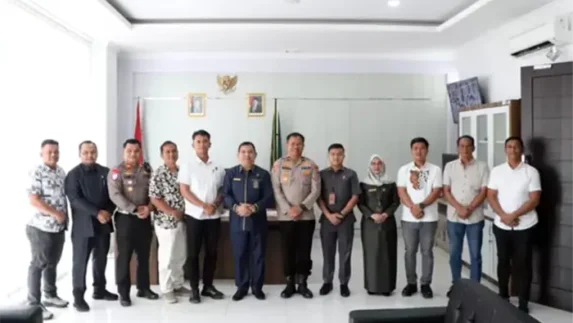 Pererat Sinergi, Pejabat Utama Polres Sergai Kunjungi PN Sei Rampah