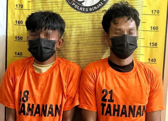 Polres Binjai Amankan Dua Pelaku Penjual Sabu
