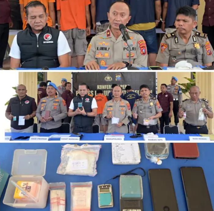 Polres Labusel Ungkap 30 Kasus Narkoba dan Amankan 36 Tersangka