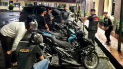 Polres Pematangsiantar Amankan Tiga Sepedamotor Knalpot Brong saat Patroli