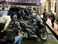 Polres Pematangsiantar Amankan Tiga Sepedamotor Knalpot Brong saat Patroli