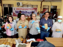 Polres Pematangsiantar Gelar Pemusnahan Barang Bukti Narkotika