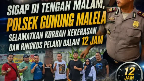 Polsek Gunung Malela Selamatkan Korban Kekerasan dan Ringkus Pelaku Dalam 12 Jam