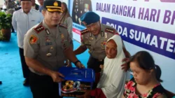 Sambut HUT ke-80 Bhayangkara, Polda Sumut dan Polres Pelabuhan Belawan Bagikan 1.500 Paket Sembako
