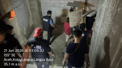 Satreskrim Polres Langsa Ungkap Dugaan Pencurian Granit RS Regional