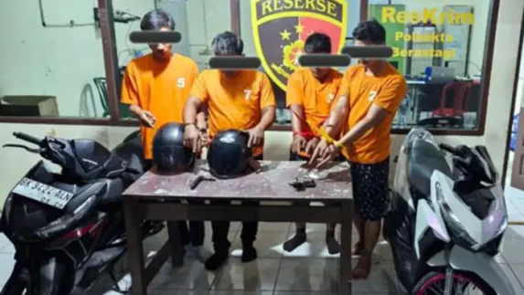 Sindikat Curanmor Antarwilayah Dibongkar, Empat Pelaku Ditangkap Unit Reskrim Polsek Berastagi