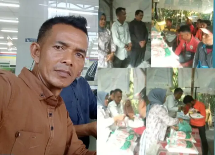Sopian Berikan Bantuan Tali Asih kepada Pekerja Kebersihan di Indrapura