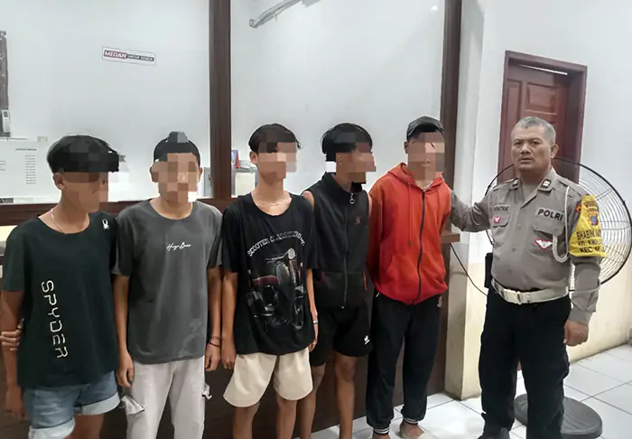 Bhabinkamtibmas Polsek Deli Tua Mediasi Konflik Antarpemuda di Medan Johor