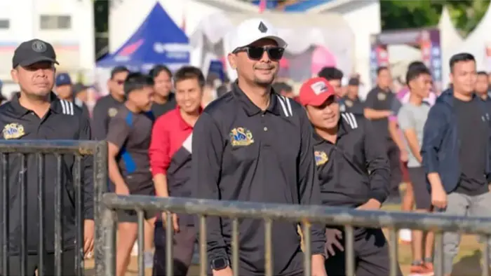 Bupati Labusel Senam Bersama Ribuan Warga