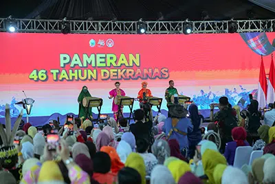 Ketua Dekranasda Batu Bara Hadiri Puncak Peringatan HUT ke-46 Dekranas di Makassar