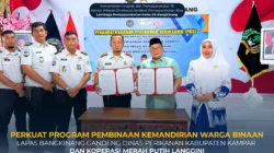 Lapas Bangkinang gandeng Dinas Perikanan Kampar dan Koperasi Merah Putih Langgini perkuat Kemandirian Warga Binaan