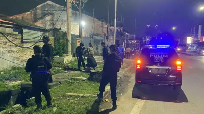 Patroli Brimob Polda Sumut Sisir Titik Rawan di Medan, Antisipasi Geng Motor dan Kejahatan Jalanan
