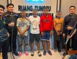 Patroli KRYD Polres Pelabuhan Belawan Amankan Empat Terduga Pelaku Tawuran dan Sajam